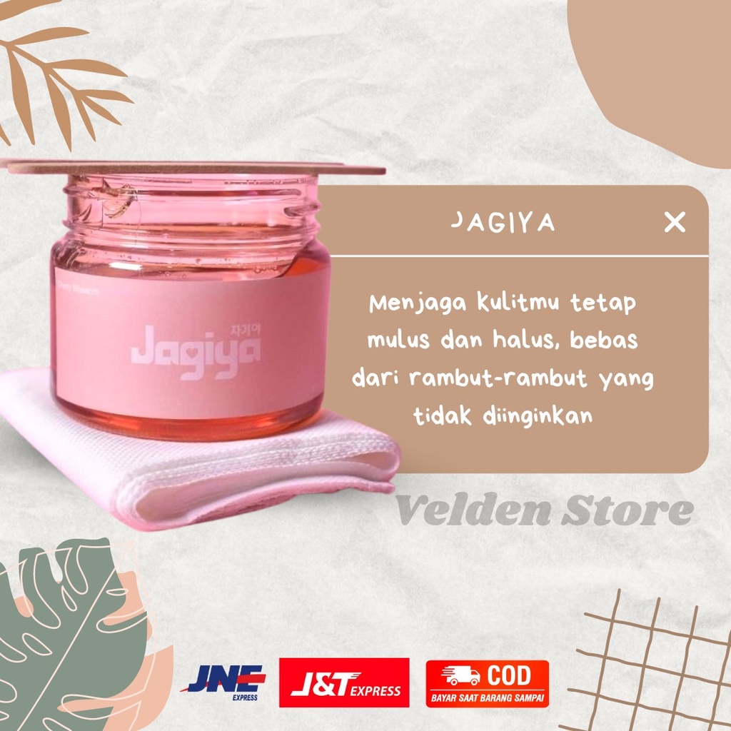 Jagiya Wax Sakura Cherry Blossom Waxing Kit / Natural Sugar Wax / Pecabut Bulu / Perontok Bulu Kaki, Bulu Tangan Original 100% BPOM