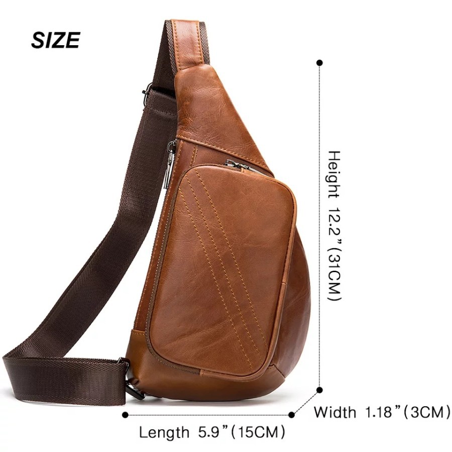 Tas Kulit Asli TAS DADA / HP / BARANG KECIL Tas Selempang Pria Leather