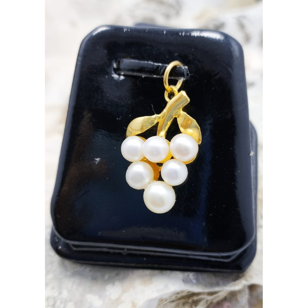 LIONTIN EMAS 22 KARAT MUTIARA AIR LAUT AKOYA