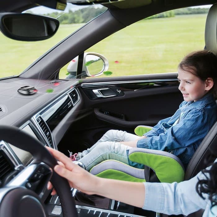 PRODUK BARU BASEUS MINI VOLCANO CAR FRAGRANCE HOLDER / PARFUM PENGHARUM MOBIL - Silver