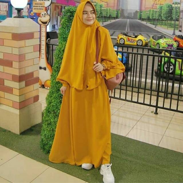 SELL GAMIS SYAR'I POLOS SET KHIMAR