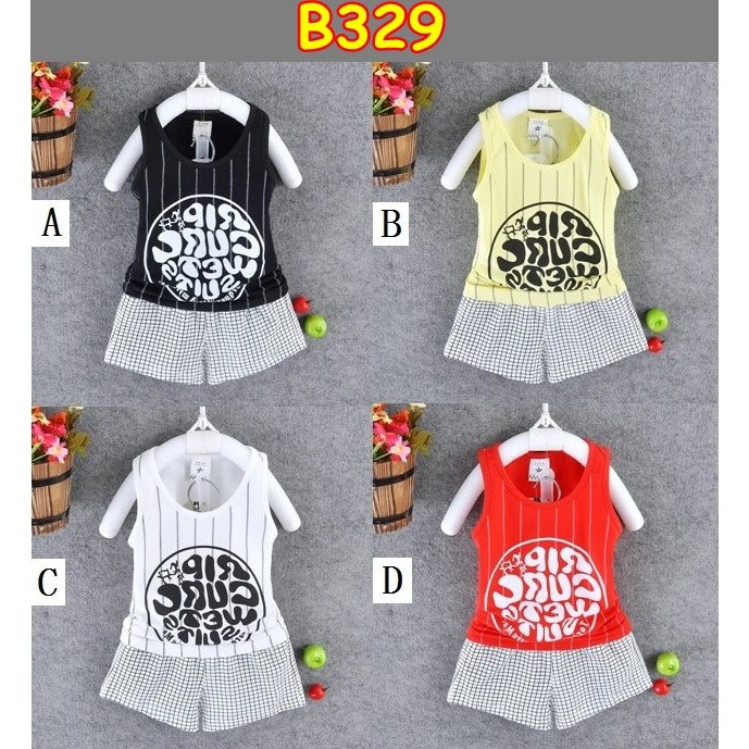 B329 SETELAN BAJU KUTUNG ANAK