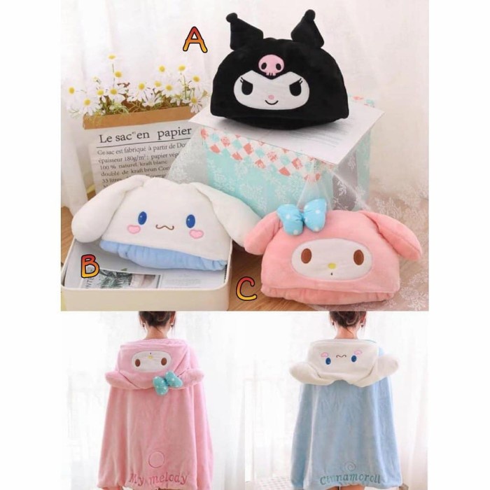 Baju Selimut My Melody Kuromi Cinnamoroll Promo