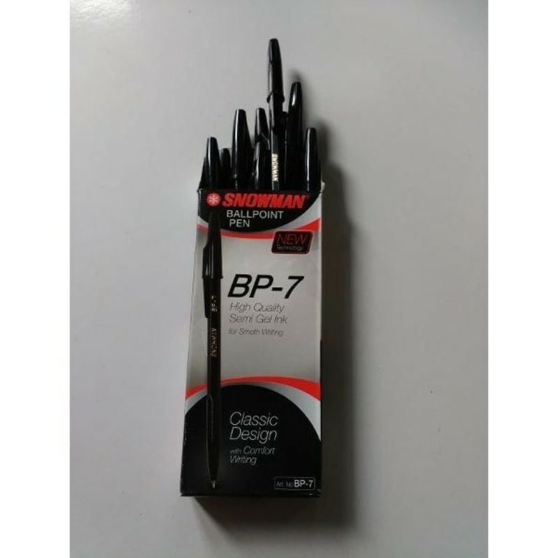 

Ballpoint Pen BP-7 SNOWMAN [ isi 12 pcs ]
