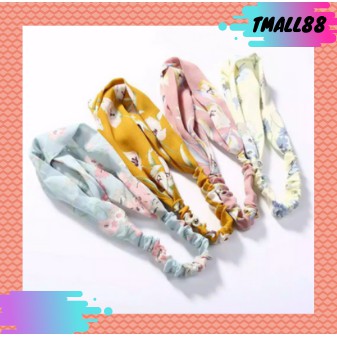 ♥TMALL88♥ BANDANA KOREA STYLE / BANDANA H35 / VARIASI FLOWER / BAHAN NYAMAN