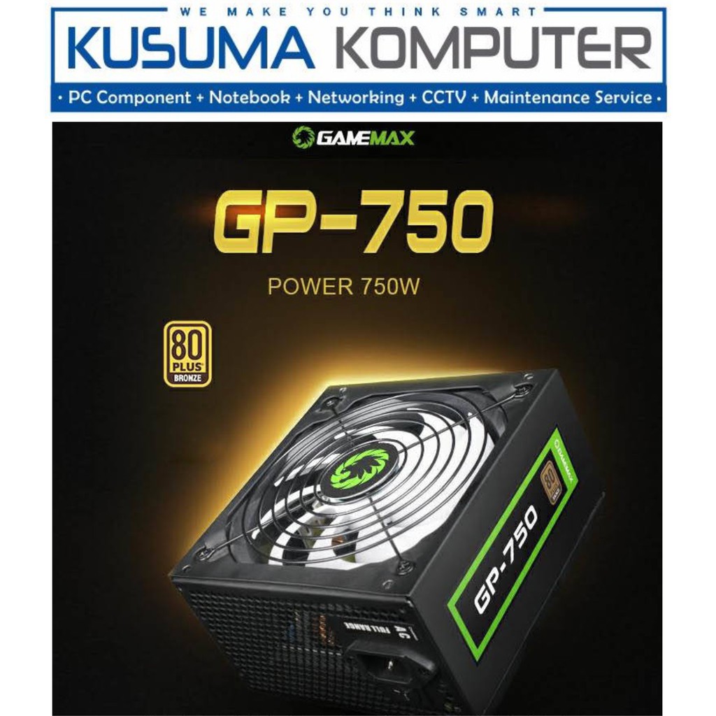 Gamemax Psu GP-750 750W 80+ Bronze