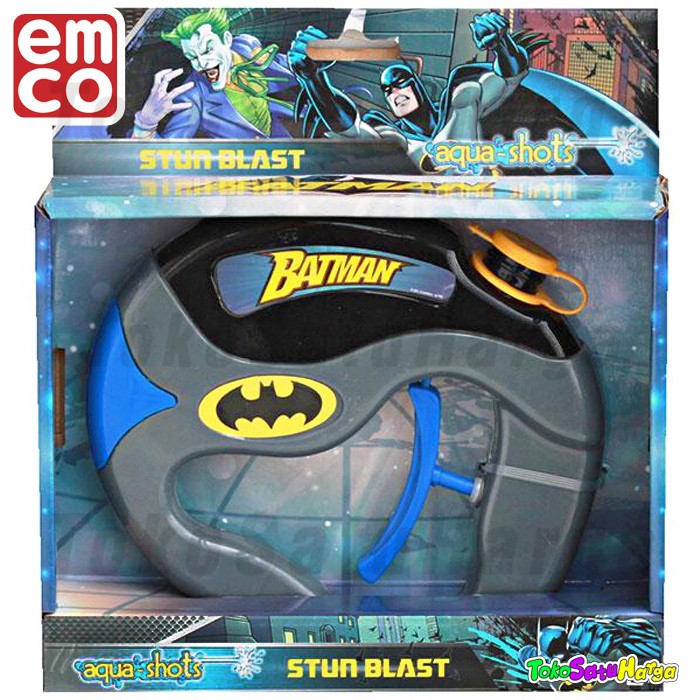 Mainan Pistol Air Emco Aqua Shot Stun Blast Batman Water Gun Original