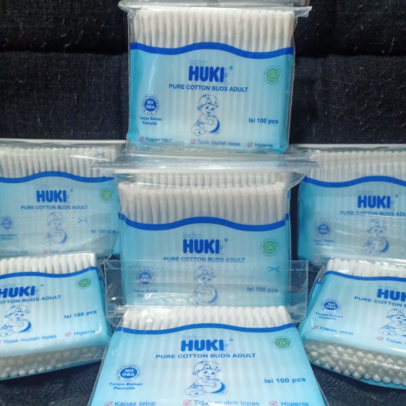 cotton bud buds baby HUKI FOR ADULT 100pcs/untuk dewasa 100 pcs