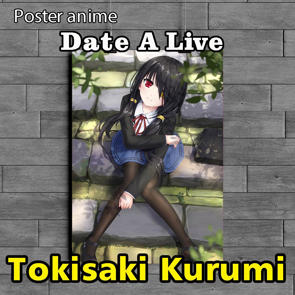 Poster Anime Date A Live Kurumi Tokisaki full colour murah meriah istimewa kwalitas hd limited ukura