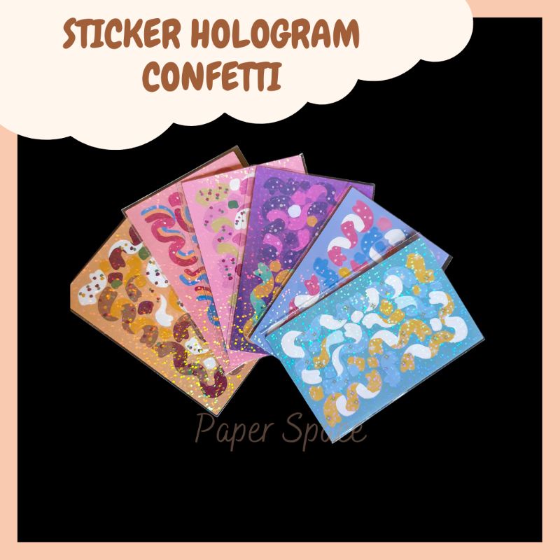 

Hologram Sticker Confetti Sticker Pita Hologram