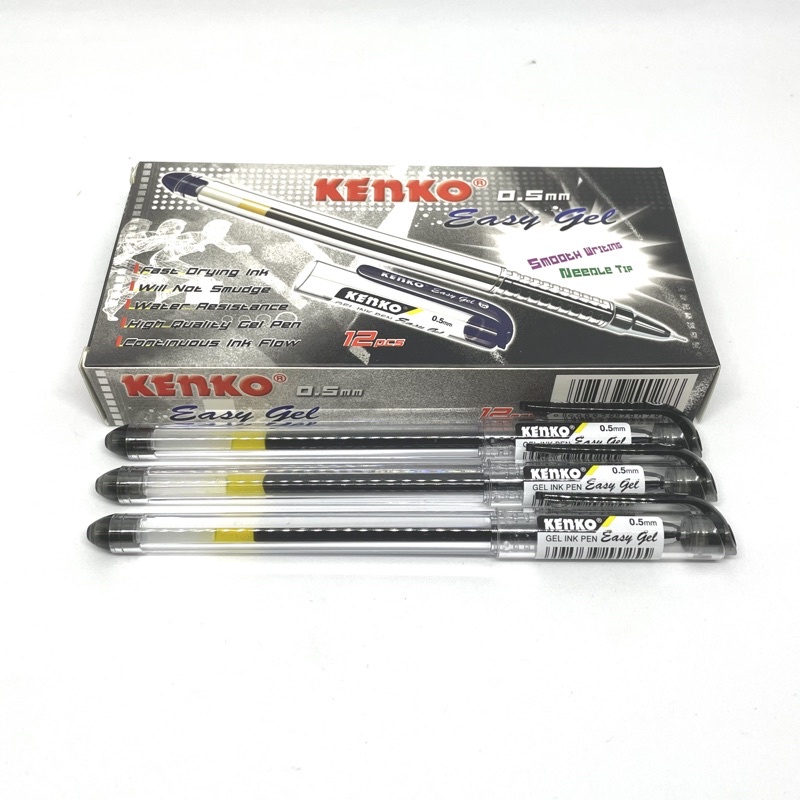 Pulpen / Bulpen Kenko Easy Gel 0,5 mm Isi 12 Pcs