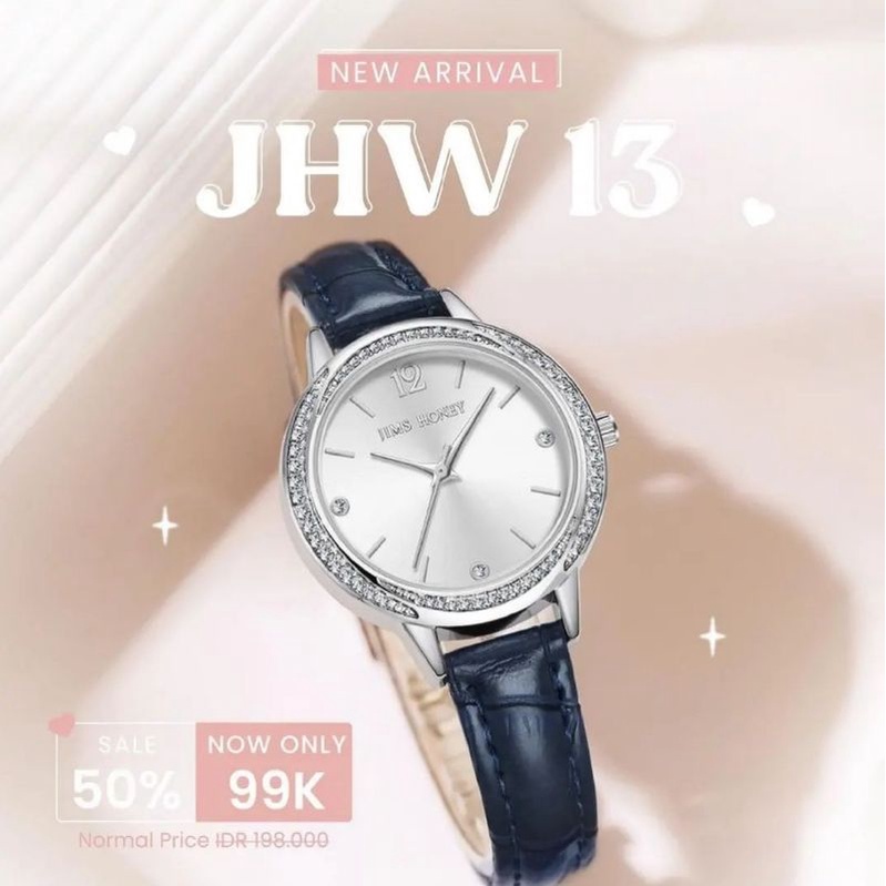 JAM TANGAN WANITA JIMS HONEY JHW13 JHW 13 MEWAH EXCLUSIVE CANTIK UNIK CROCO KADO ULTAH ANNIVERSARY PACAR ISTRI CEWEK PEREMPUAN UNIK ELEGANT CANTIK MURAH FEMINIM PROMO DISKON