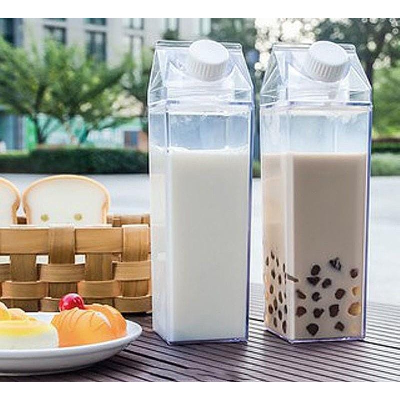 1 Liter BOTOL MINUM KULKAS TRANSPARAN TRANSPARANT KULKAS TEMPAT AIR MINUM BAHAN AKRILIK / TEMPAT BOT