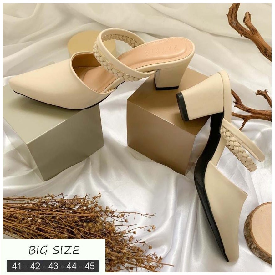 sepatu sandal heels wanita big size jumbo ukuran besar 41-45