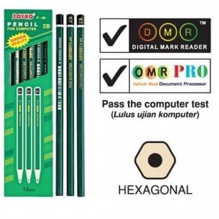 

Pensil 2B Joyko Hijau P88 (12pcs)