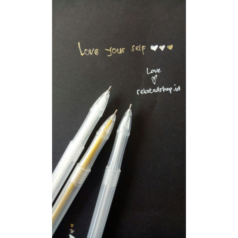 

PULPEN GOLD || SILVER || WHITE || 0,5 mm