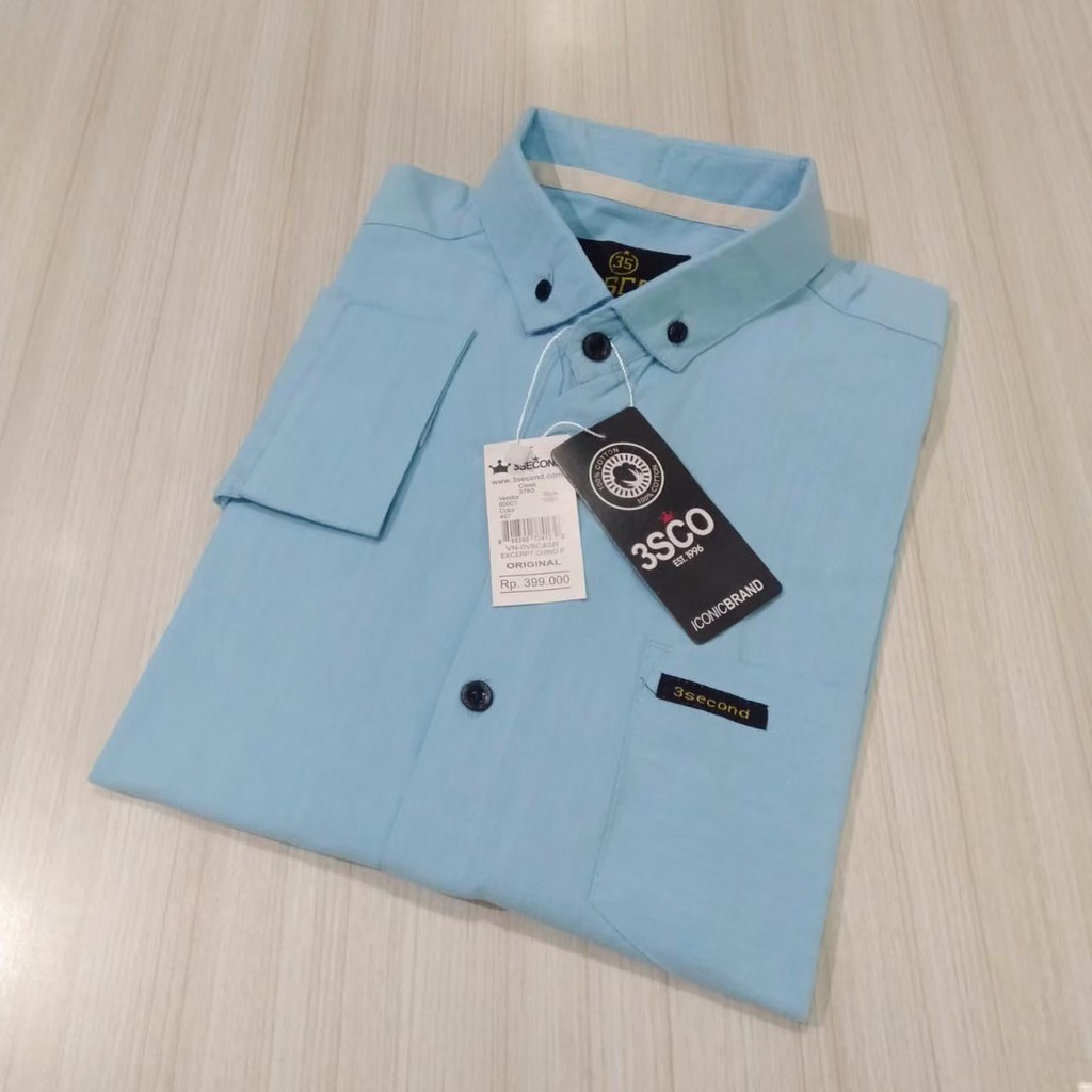 Kemeja Pria Polos Fashion Maikel Katun Strit LD100 PJ70 Allsize M L XL Kerja Formal TERBARUPKOG