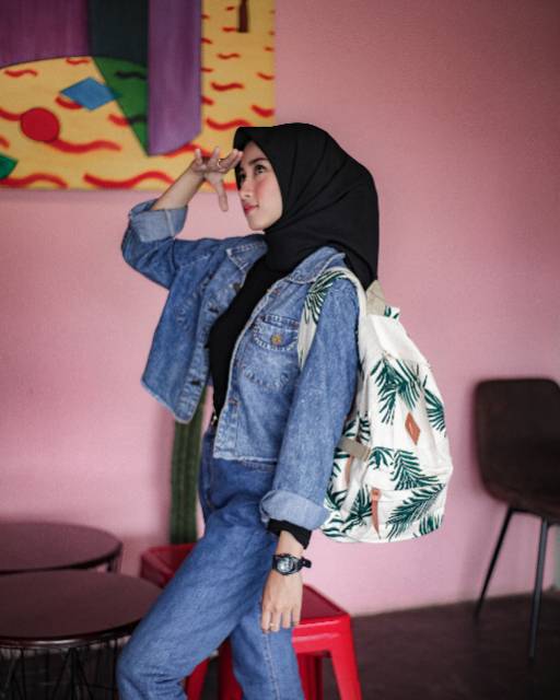 BACKPACK PALEM // taskanvasbdg - tas kanvas - tas ransel wanita - tas wanita - tas lucu - tas cewek