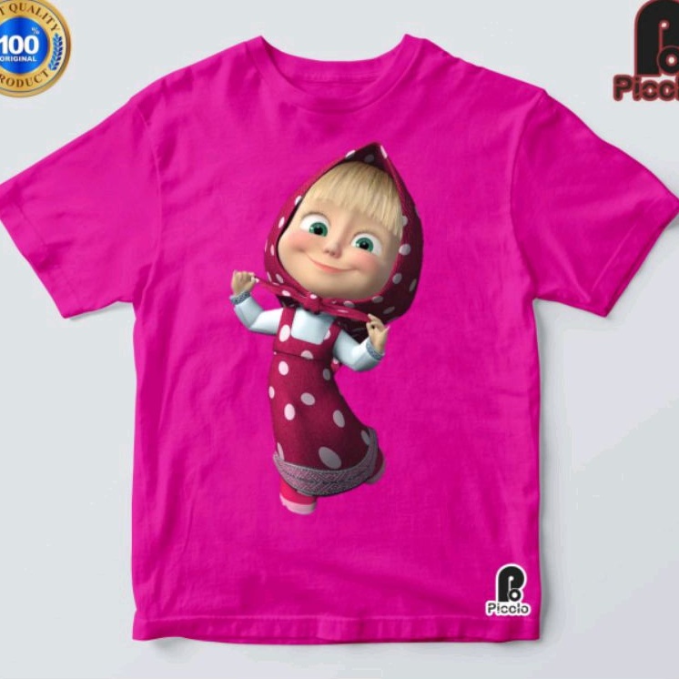 BAJU KAOS ANAK MARSHA AND THE BEAR