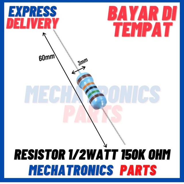 [PAS-9462] RESISTOR 1/2WATT 150K OHM