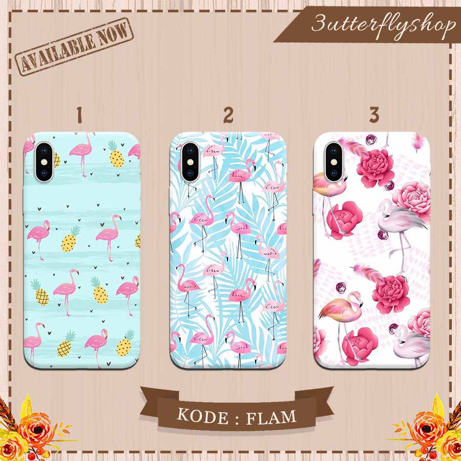 Flamingo Floral Pink case Oppo Vivo Realme Redmi Xiaomi Samsung Iphone