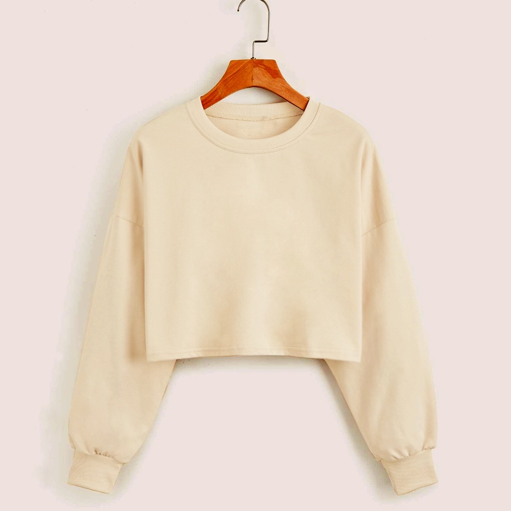 Sweater croope wanita CROP RAWIS | SWEATER CROP MURAH WANITA