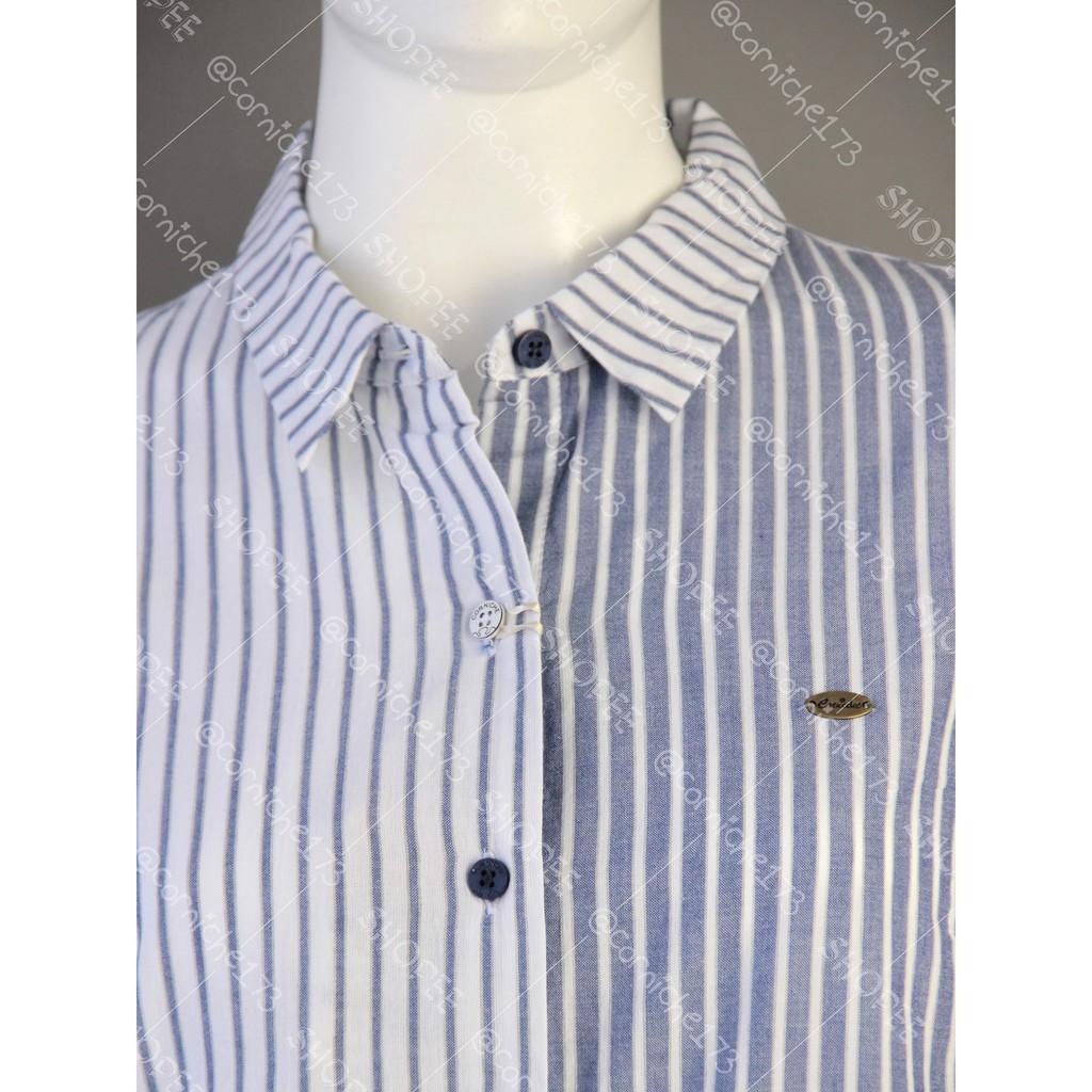 Corniche Delly Shirt Putih Biru - TI231400