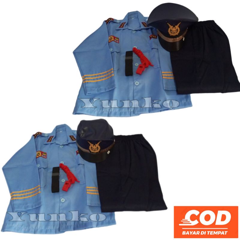 seragam anak TNI AU atribut lengkap