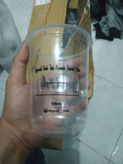 Cup Oval Cetak Sablon 14oz / 16oz Per 1.000 Pcs