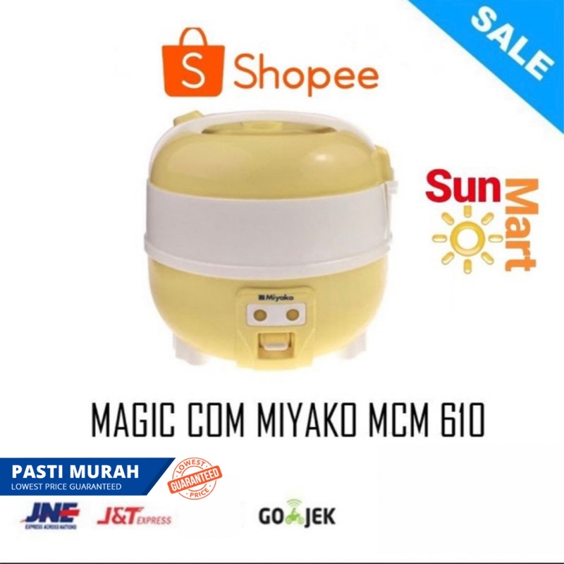 Murah!! Magic com kecil 1 liter Miyako 1 L MCM-610 MCM 610