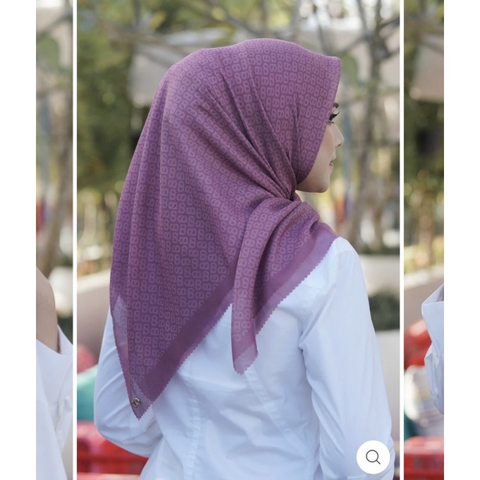 The Tapis square ROSEWOOD buttonscarves