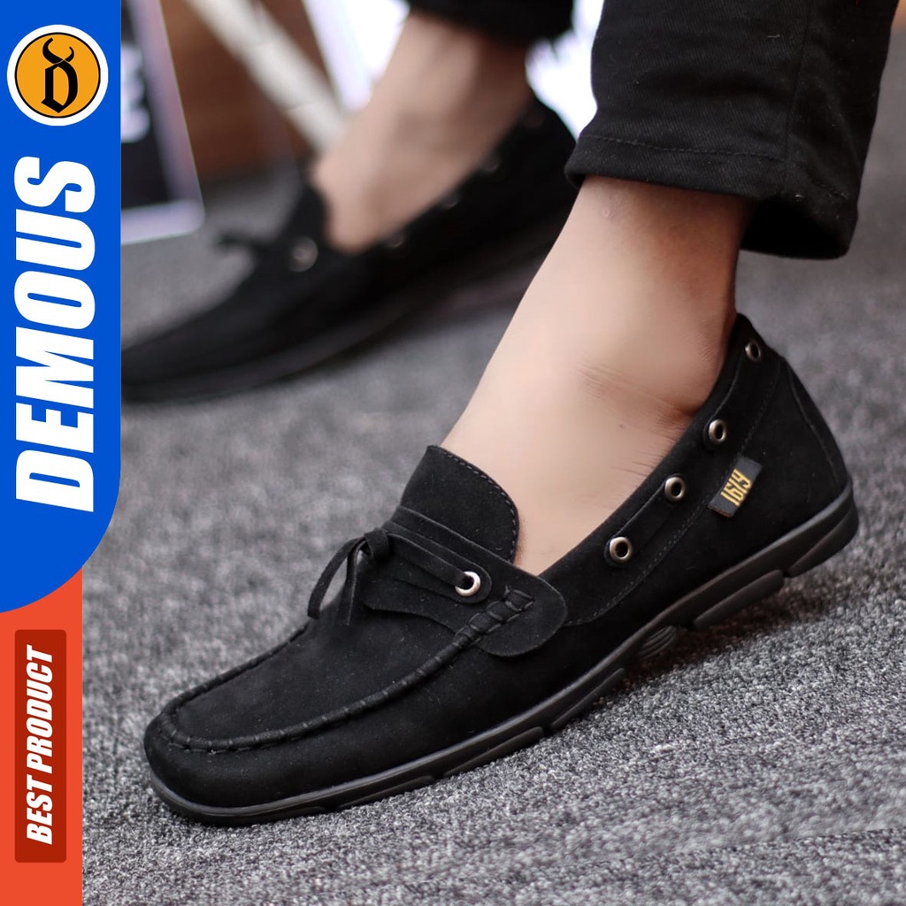 DEMOUS Ganbar - Sepatu Casual Pria Slip On