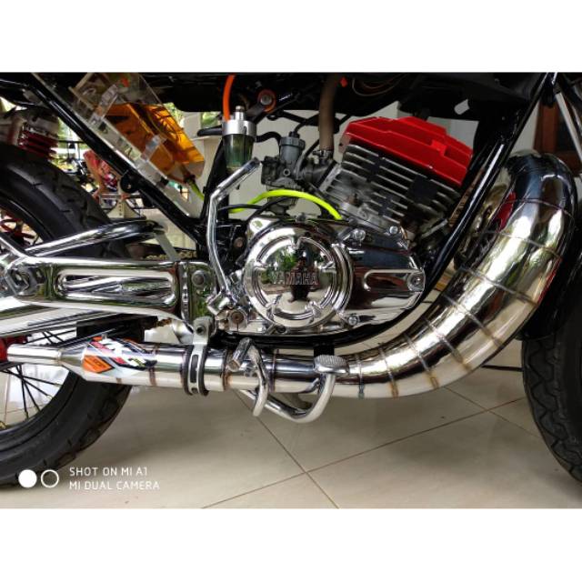 Knalpot YKJ RX King Lobster Chrome Full Cacing Suara Super Garing Istimewa Original YKJ