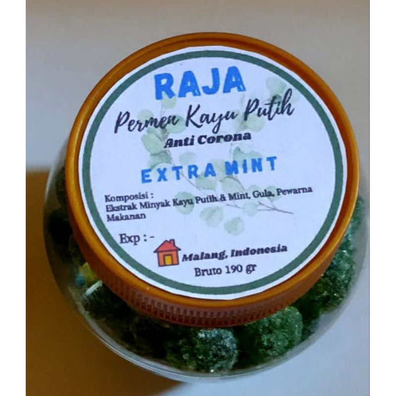 RAJA permen minyak kayu putih extra mint