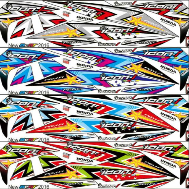 Beat new stiker motor sticker striping thailand...