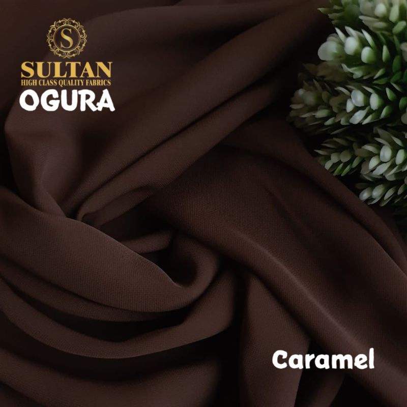 Kain Abaya Sultan OGURA Caramel polos