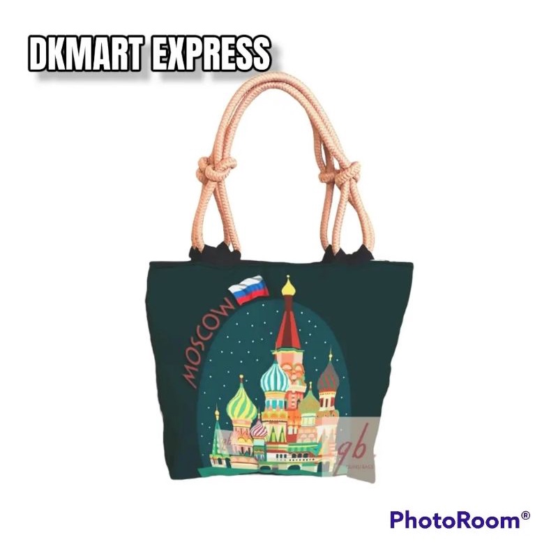 tas kanvas moscow souvenir tas russia merchandise totebag rusia souvenir tas moscow