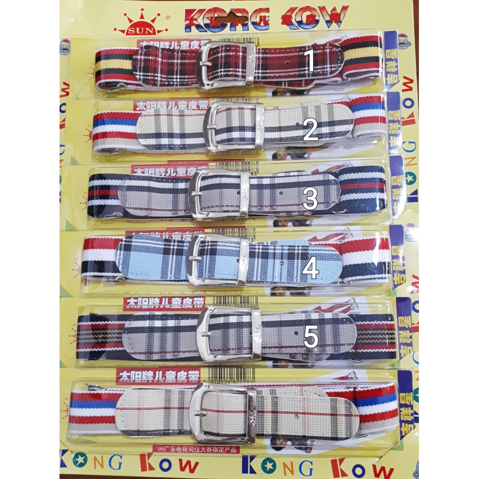 BAN / IKAT PINGGANG / GESPER ANAK IMPORT KARET ELASTIS MOTIF BURBERRY