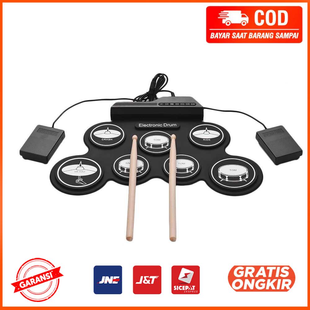 Drum Electronic Digital 7 Pads Folding USB Power