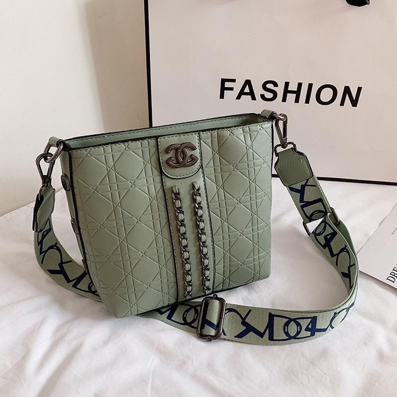 EL 5304 LT 1282 RISCE TAS SELEMPANG TALI MOTIF  IMPORT WANITA CEWEK PEREMPUAN JAKARTA BATAM