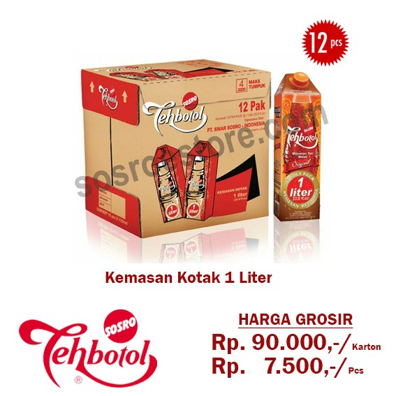 

Teh Botol Sosro 1 liter