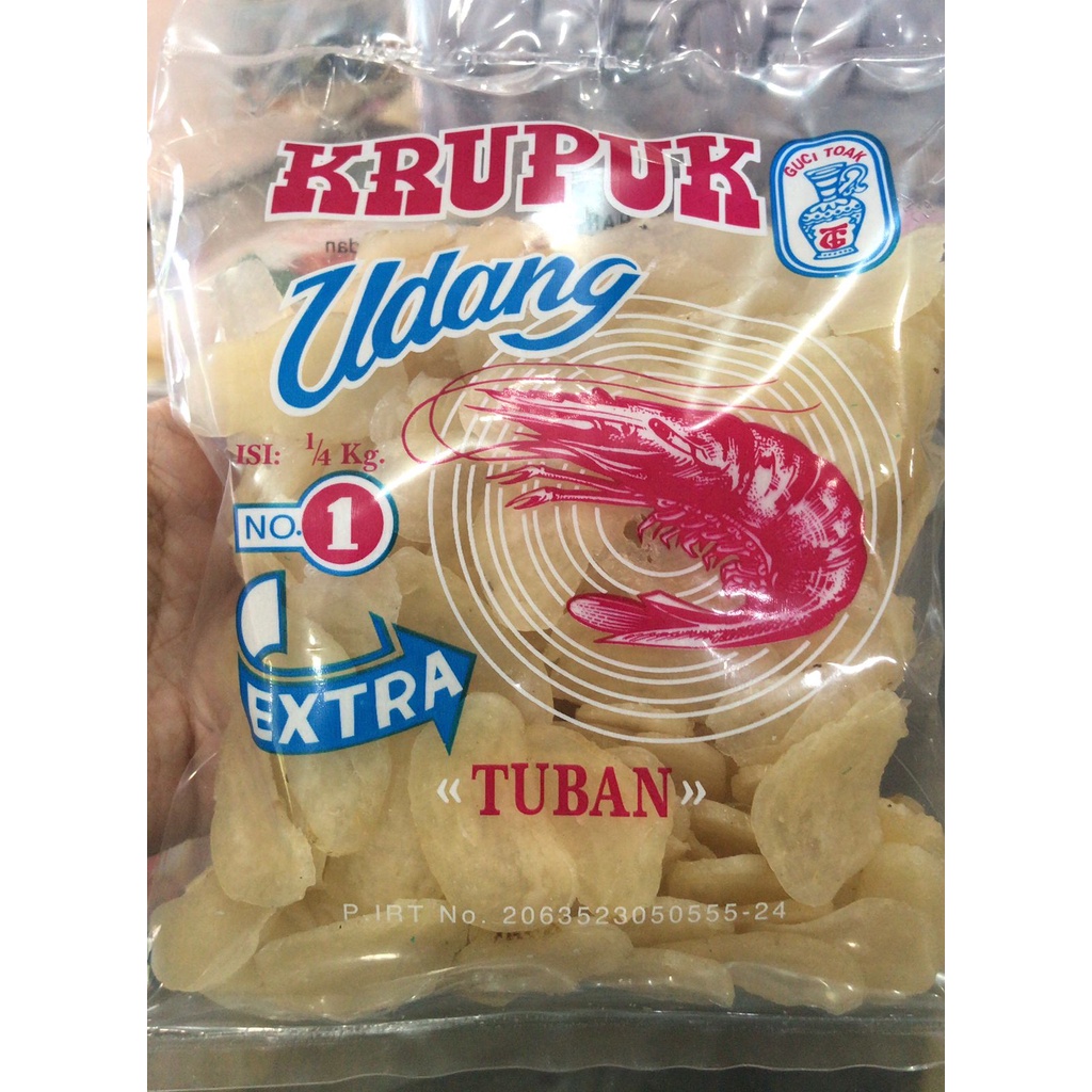 

Kerupuk / Krupuk Udang No.1 Guci Toak Asli Tuban