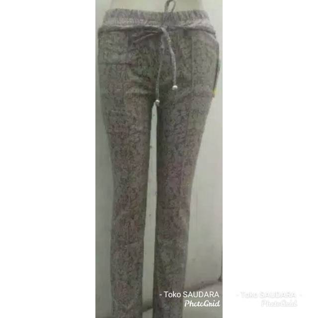 Jogger pants stick balik motif batik 3D