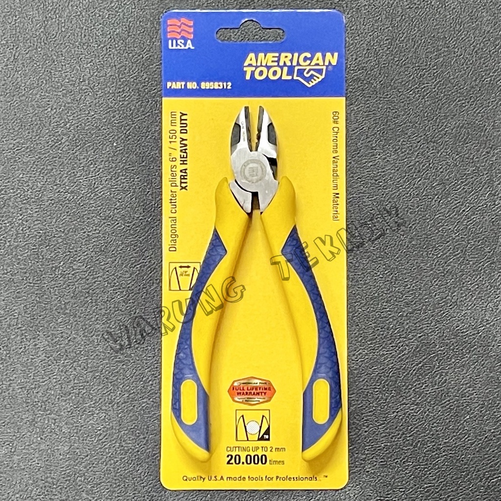 AMERICAN TOOL XTRA HEAVY DUTY DIAGONAL CUTTER PLIER TANG POTONG 6 7 INCH 150 175 MM