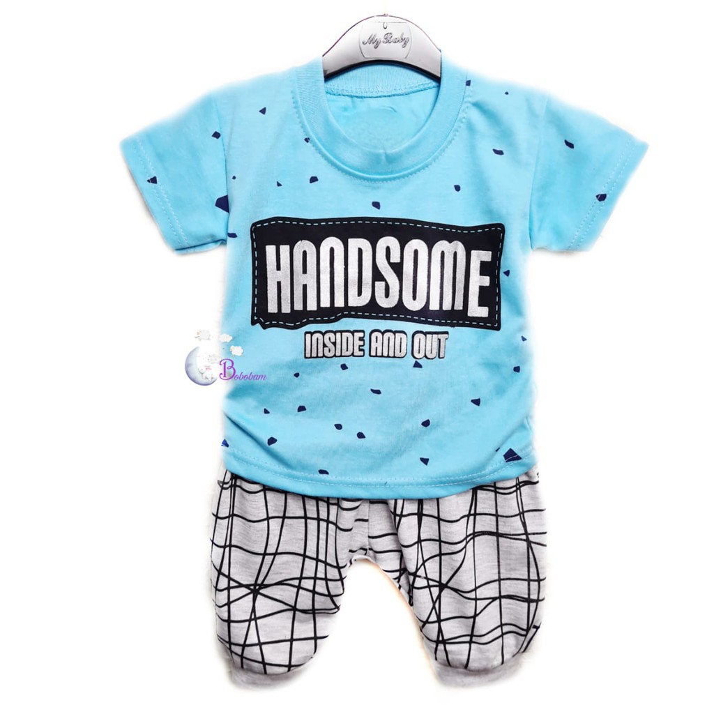 ECER BOBOBAM BAJU KAOS HANDSOME ANAK LAKI-LAKI / SETELAN ANAK HARGA GROSIR