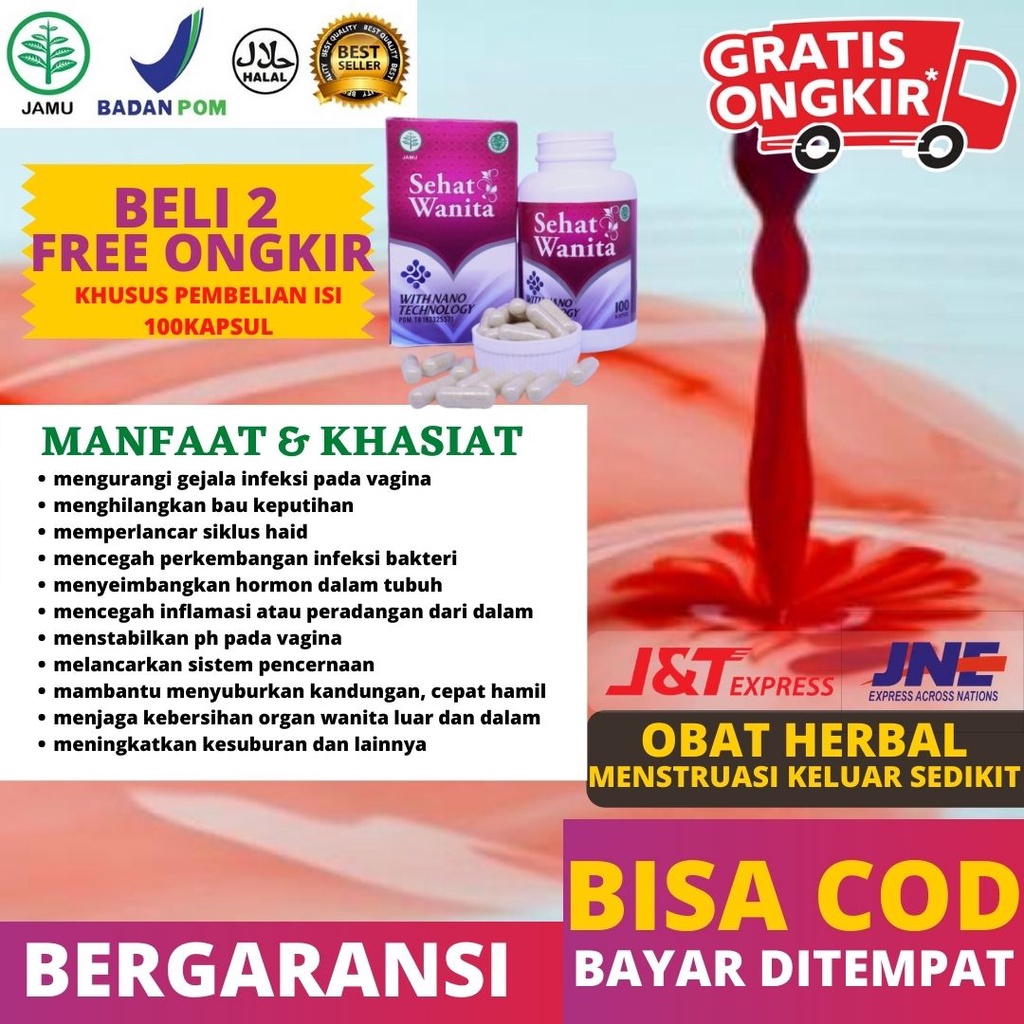Halal Bpom Obat Menstruasi Keluar Sedikit Menstruasi Cuma Sebentar Menstruasi Normal Sehat Wanit Shopee Indonesia