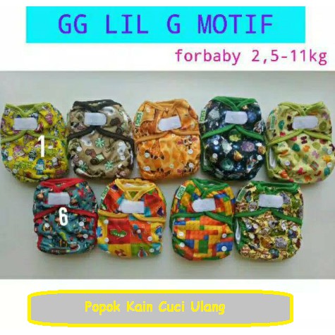 Paket hemat New Born Cloth Diapers Popok Kain Bayi Modern Cuci Ulang Clodi GG Bdipe LilG