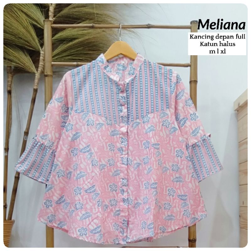 Atasan Batik Remaja Solo Murah Blouse Batik Modern Atasan Soft Kekinian-5