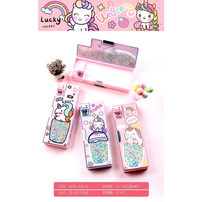

Trendi Pencil Case Magnet Motif Unicorn Bubble Satuan Sale!!!