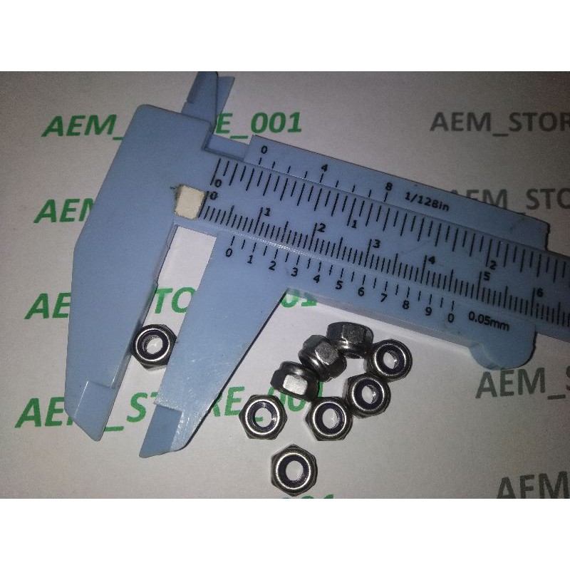Mur nylon M4 stainless 304
